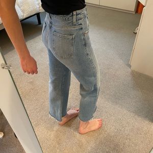 Zara High Waist Wide Leg Denim - size 4 / 27